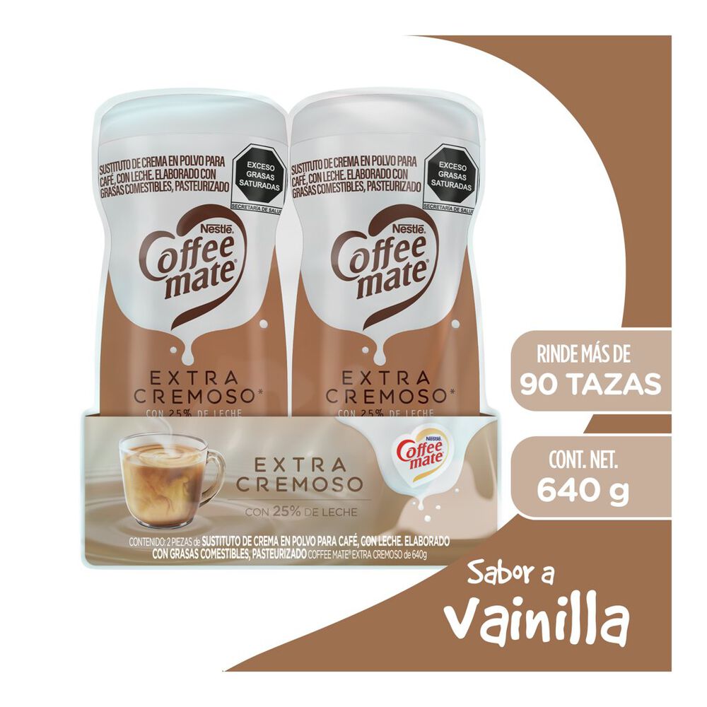 Sustituto de Crema en Polvo Extra Cremoso Coffee Mate 2/550 g image number 1