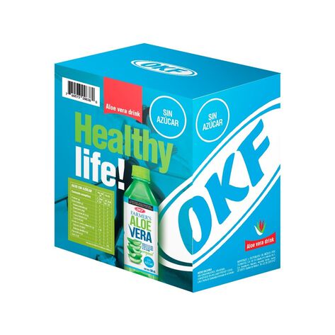 Bebida de Aloe Vera Sin az&uacute;car  OKF 6/500 ml