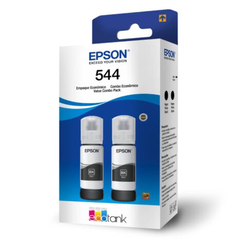 Botellas de tinta color negra Epson T544 2pzas