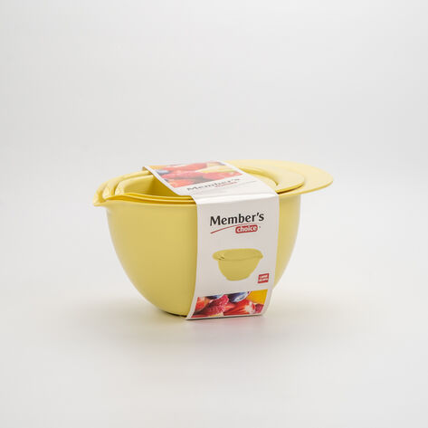 Juego de Tazones 3 Pzas Amarillo Members Choice