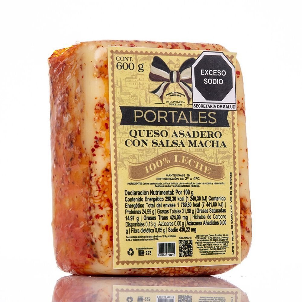 Queso Asadero Salsa Macha Portales 600 g image number 1