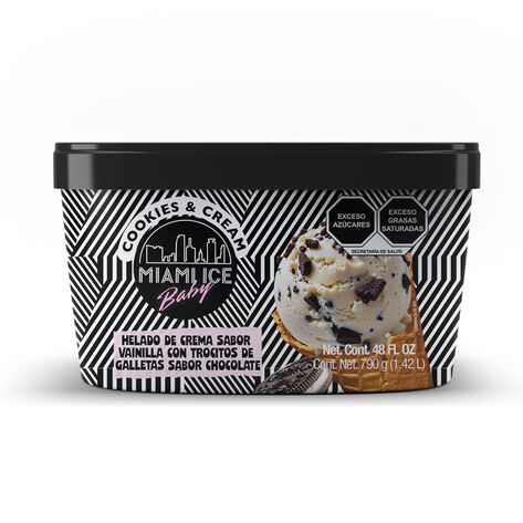 Helado Cookies & Cream Miami Ice 1.42 L