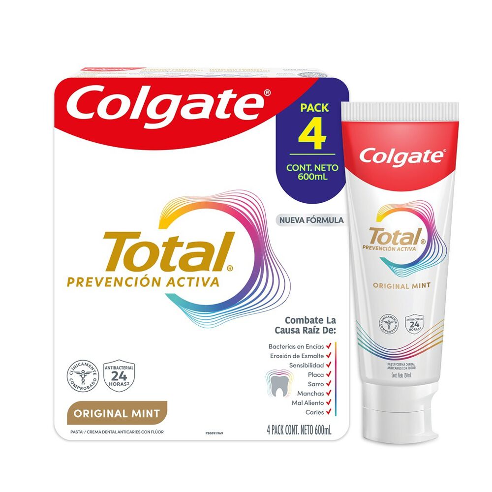 Pasta Dental Total Prevenci&oacute;n Activa Colgate 4/150 ml image number 1