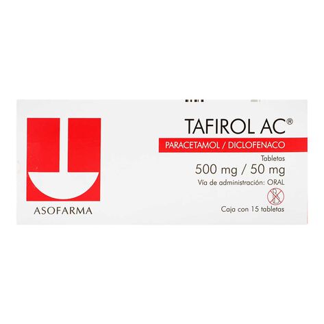 Tafirol Ac 500/50mg Tab 15