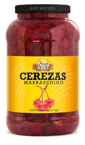 Cereza con Tallo Maraschino San Miguel  4 Kg