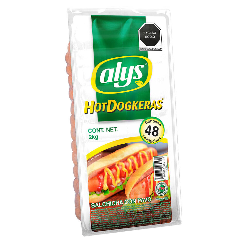 Salchicha de Pavo Hotdogkera Alys 2kg image number 2