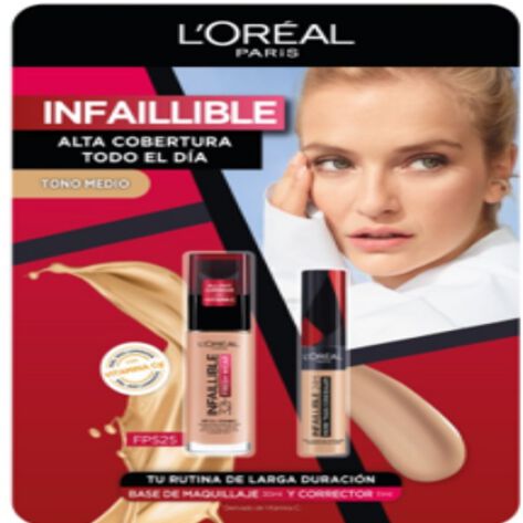 MAQUILLAJE TODO MEDIO LOREAL 2 PIEZAS