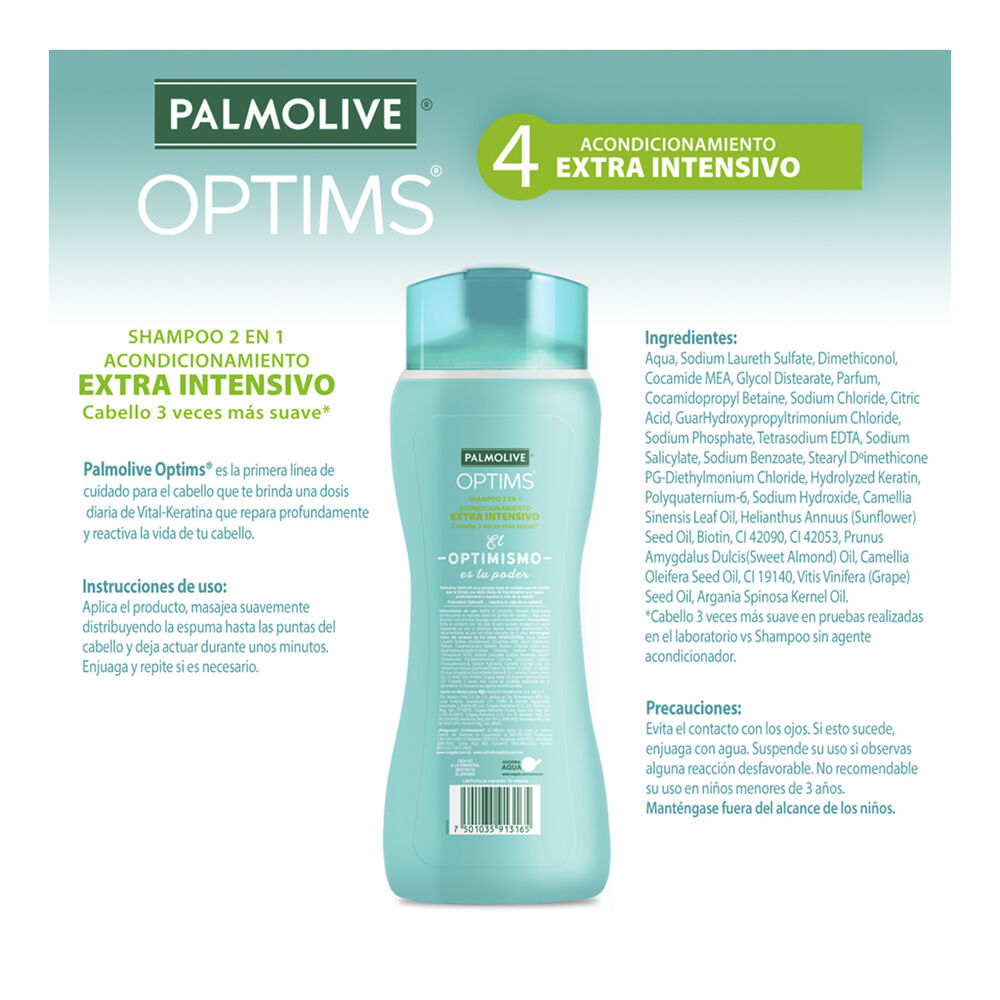 Shampoo Nivel 4 Palmolive Optims 1 L image number 1