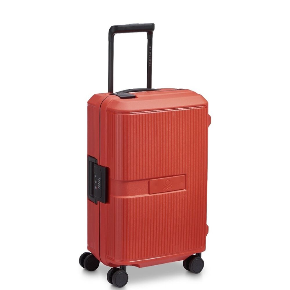 Maleta r&iacute;gida 55 cm Roja Benetton image number 1