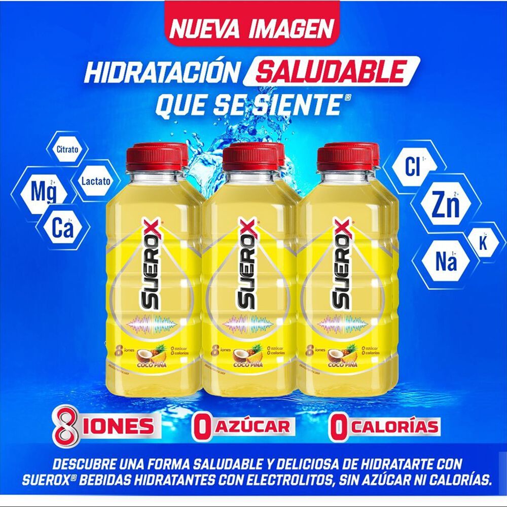 Bebida Sabor Coco Pi&ntilde;a Suerox 6/630 ml image number 5