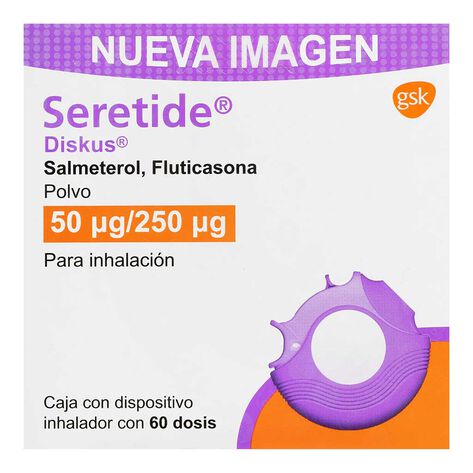 Seretide Disk 250/50mcg Pvo con 60dsis
