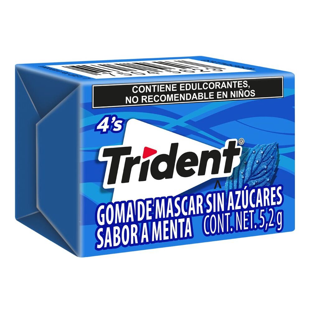 Chicle 4S Menta Trident  40/5.2 g image number 1