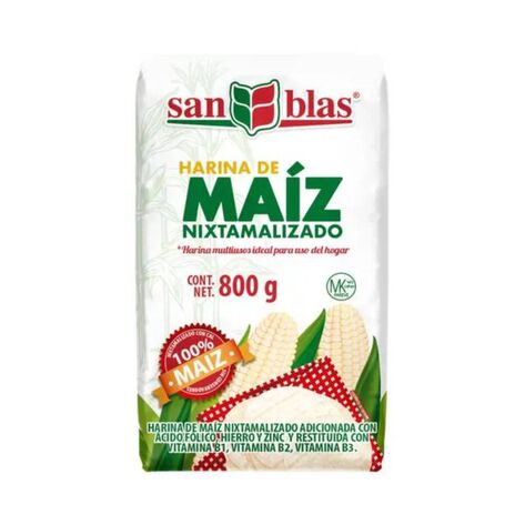 Harina de Maiz Nixtamalizado San Blas 800 g