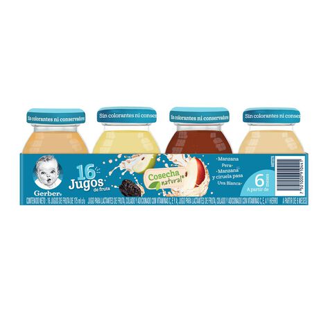 Jugo Surtido Etapa 2 Gerber 16/175 g
