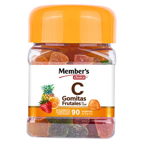 Vitamina C Member&acute;s Choice con 90 gomitas de 1200 UI