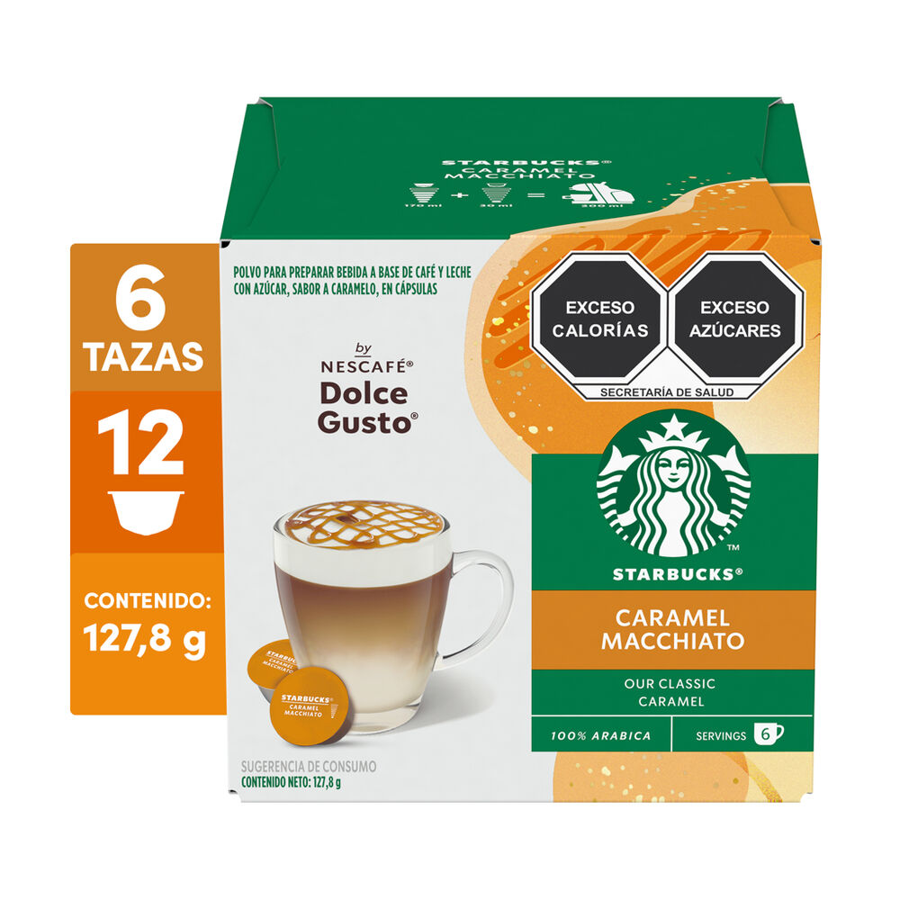 Caf&eacute; en C&aacute;psula Starbucks by Nescaf&eacute; Dolce Gusto Caramel Macchiato 12 C&aacute;psulas image number 6