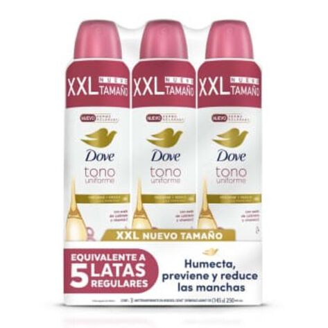 Antitranspirante en Aerosol para Dama Dermo Aclarado Dove 3/145 g