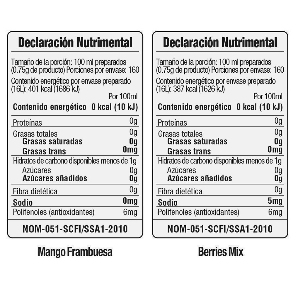 Bebida Frutal  en Polvo Varios Sabores Nature's Factory 16/15 g image number 3