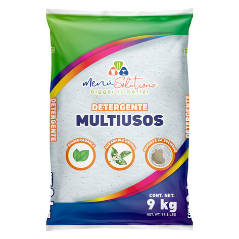 Detergente En Polvo Multiusos Menu Solutions 9 Kg