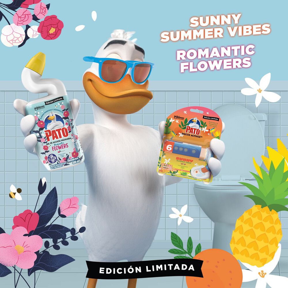Limpiador Discos Activos Summer Pato Purific 4 pzas image number 1