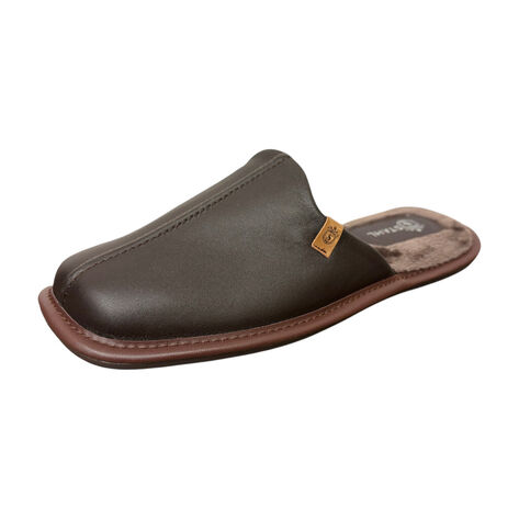 Pantufla Caballero Piel Cafe T30 Stahl