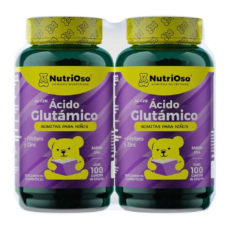 Nutrioso kids Acido Glutaminco C/100 gom 2 Pack