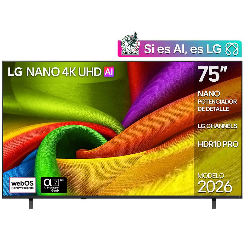 Pantalla LG 75 Pulgadas 4K UHD NANO AI Smart TV NU850 image number 1
