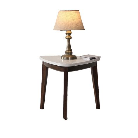 Mesa lateral triangular de cuarzo HOMELEGANCE