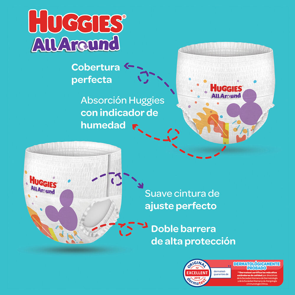 Pa&ntilde;al All Around Etapa 5 Huggies 90 pzas image number 2