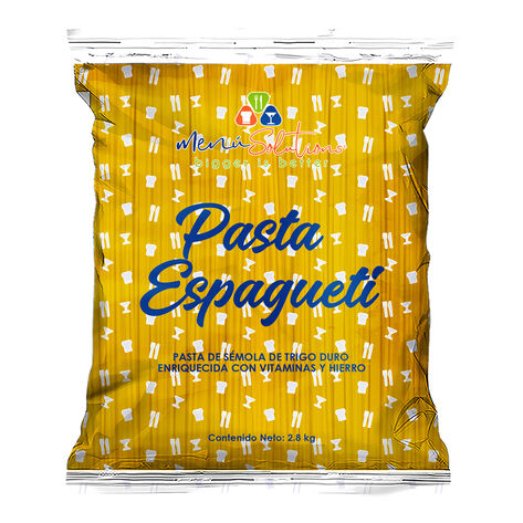 Pasta Spaghetti Men&uacute; Solutions 2.8 Kg