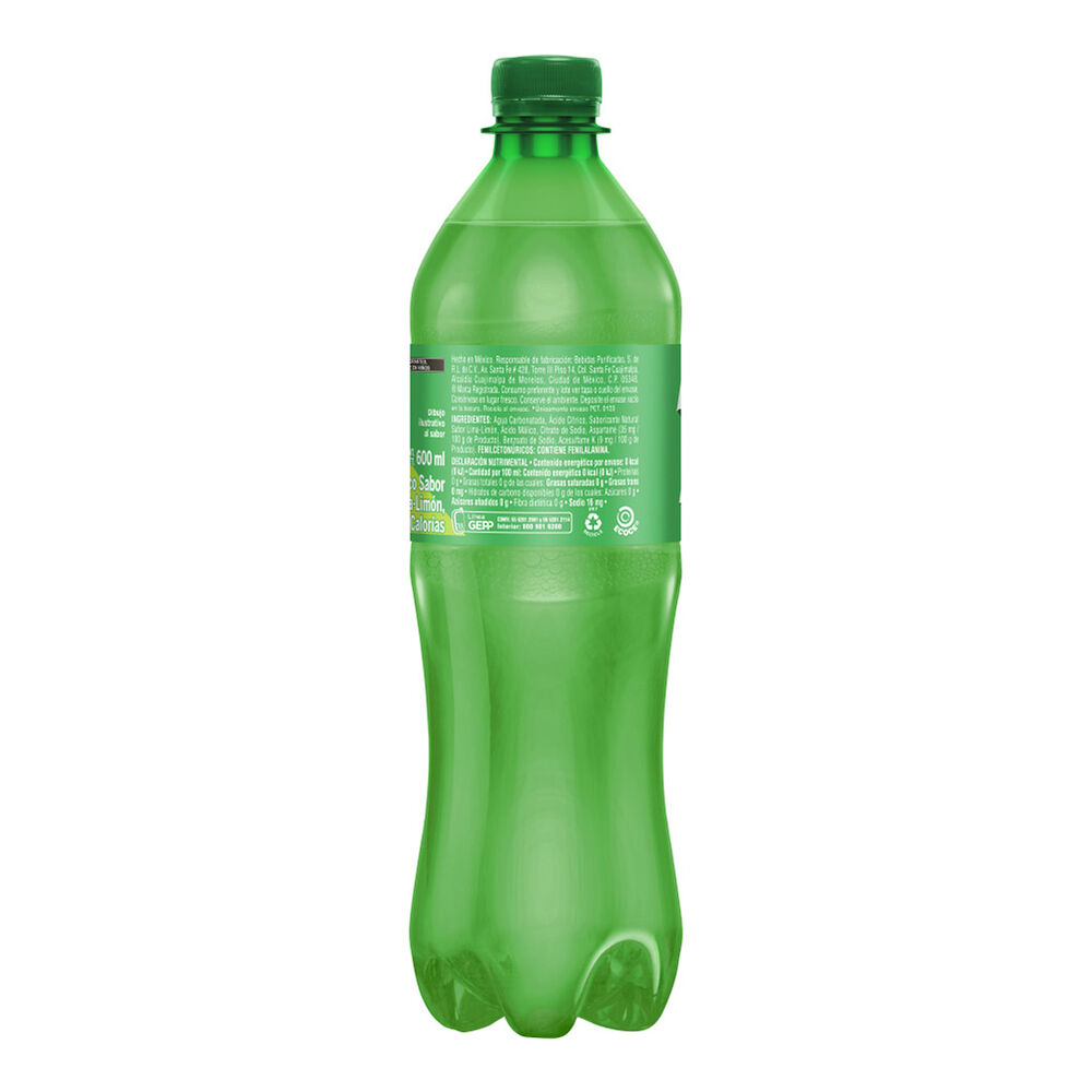 Refresco 7 Up sabor Lima Lim&oacute;n 600 ml image number 2