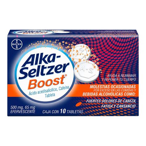 Anti&aacute;cido Alka-Seltzer Boost 10 Tab Efervescentes