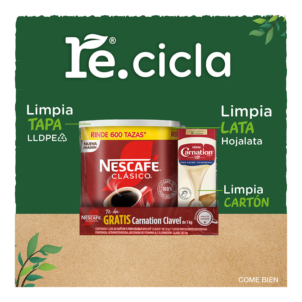 Nescafe Clasico 1.2kg + Carnation 1L image number 5