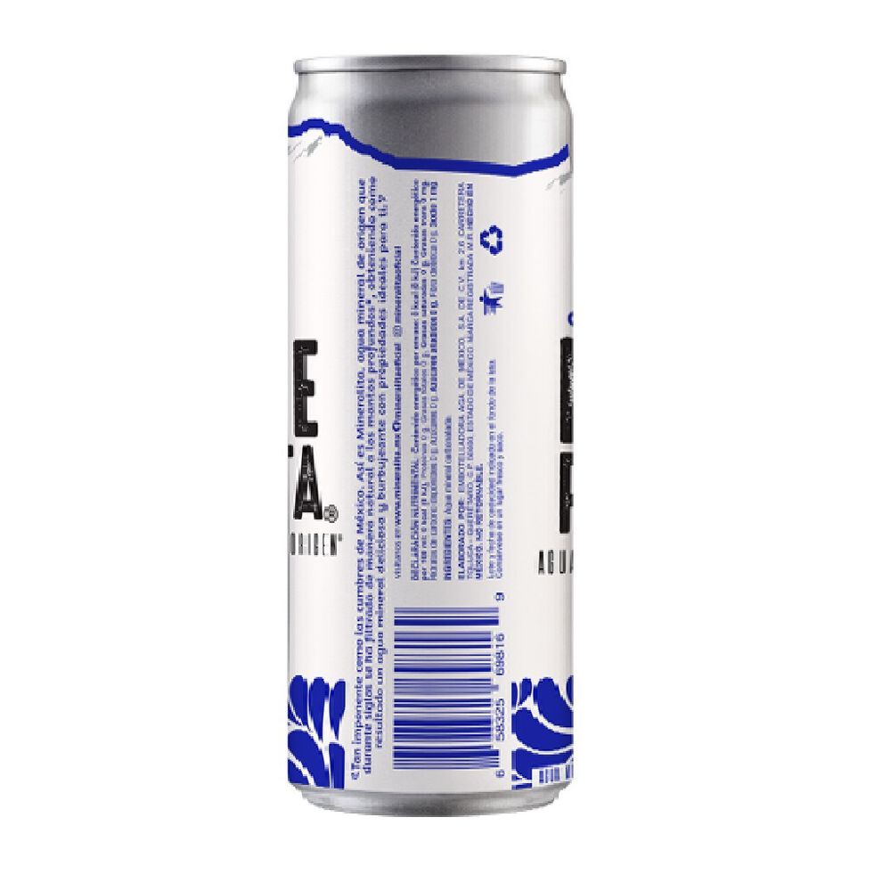 Agua Mineral Lata Mineralita 24/355 ml image number 2