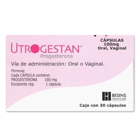 Utrogestan 100 mg Oral Vaginal 30 Cap