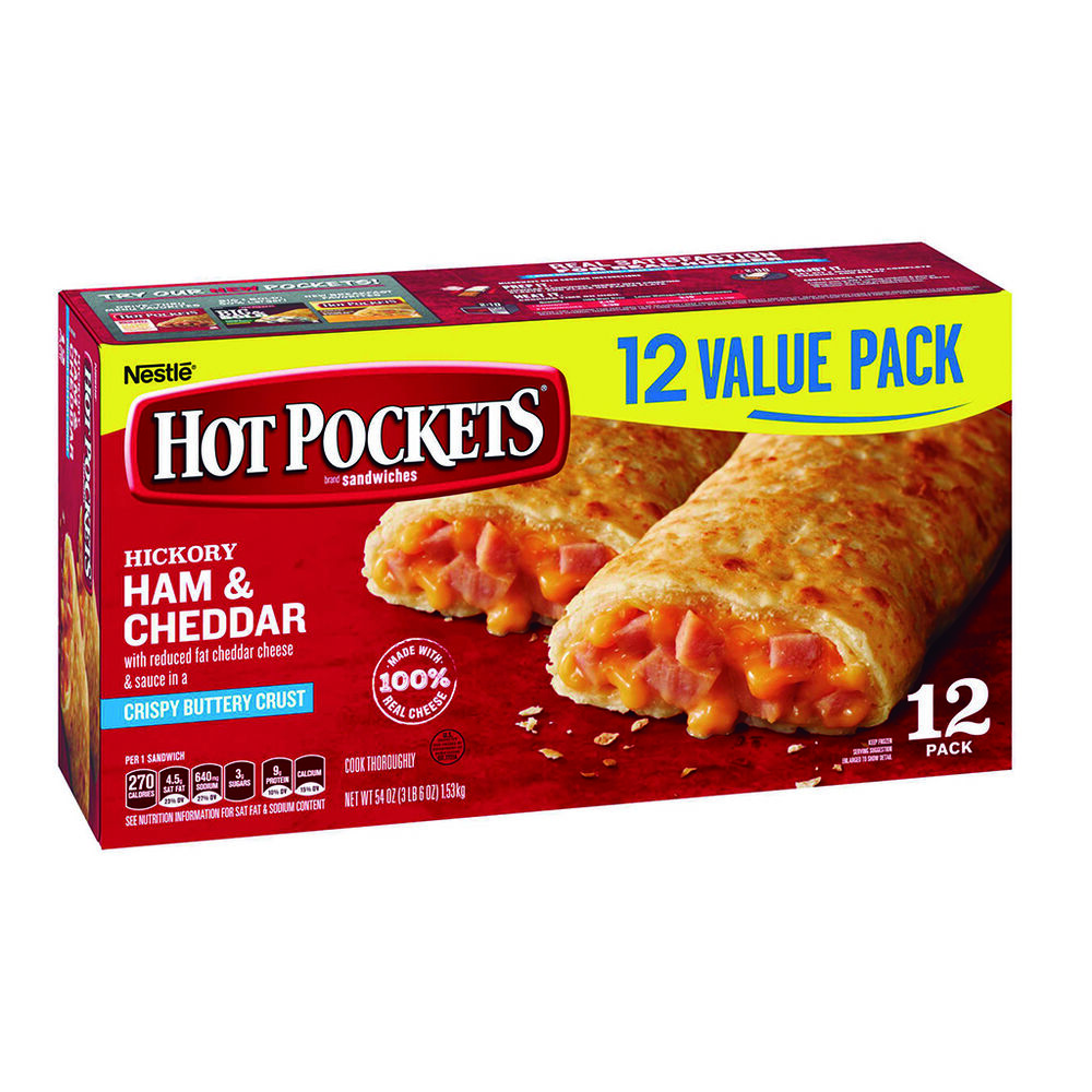 Mini Hot Pocket Jamón y Queso Hot Pockets 12 pzas image number 1
