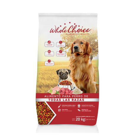Alimento Todas las Razas Whole Choice 20 Kg
