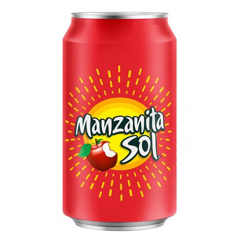 Refresco Manzanita Sol 0 Calor&iacute;as en Lata 355 ml