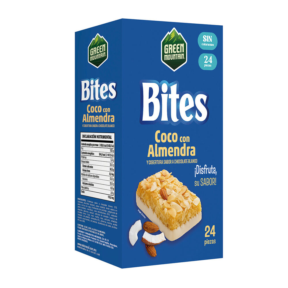 Bites Coco Con Almendra Green Mountain 24/17 G image number 3