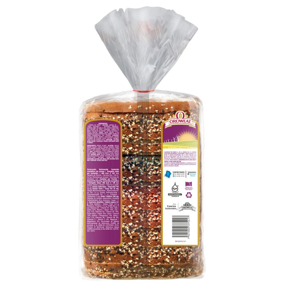 Pan En Barra Oroweat Multigrano 680 Gr image number 1