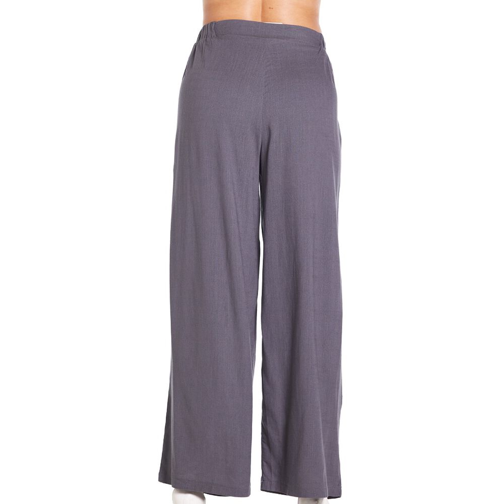 Pantal&oacute;n Recto Liso Gris Talla EG Ann Miller image number 1