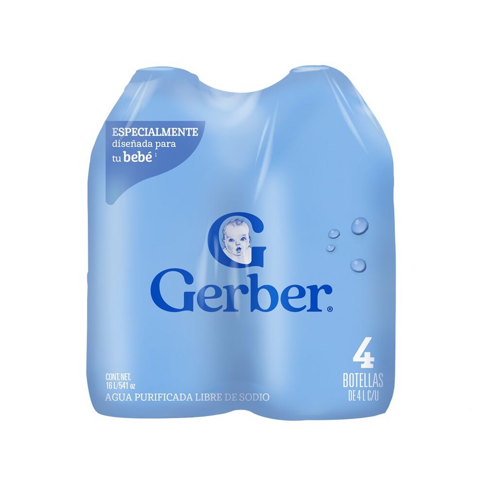 Agua Natural Gerber Botella 4L image number 1
