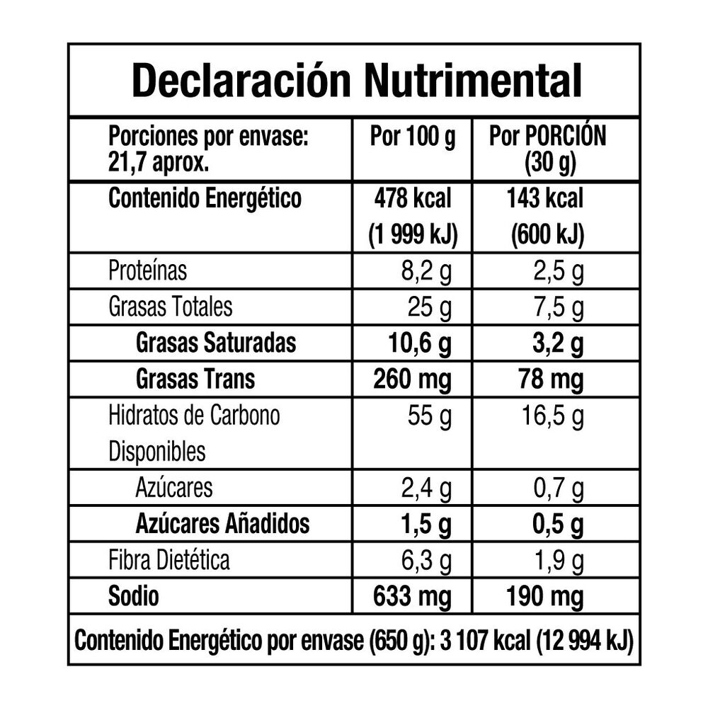 Botana de Maiz Sabor Queso y Chile Nachos Doritos 650 g image number 1