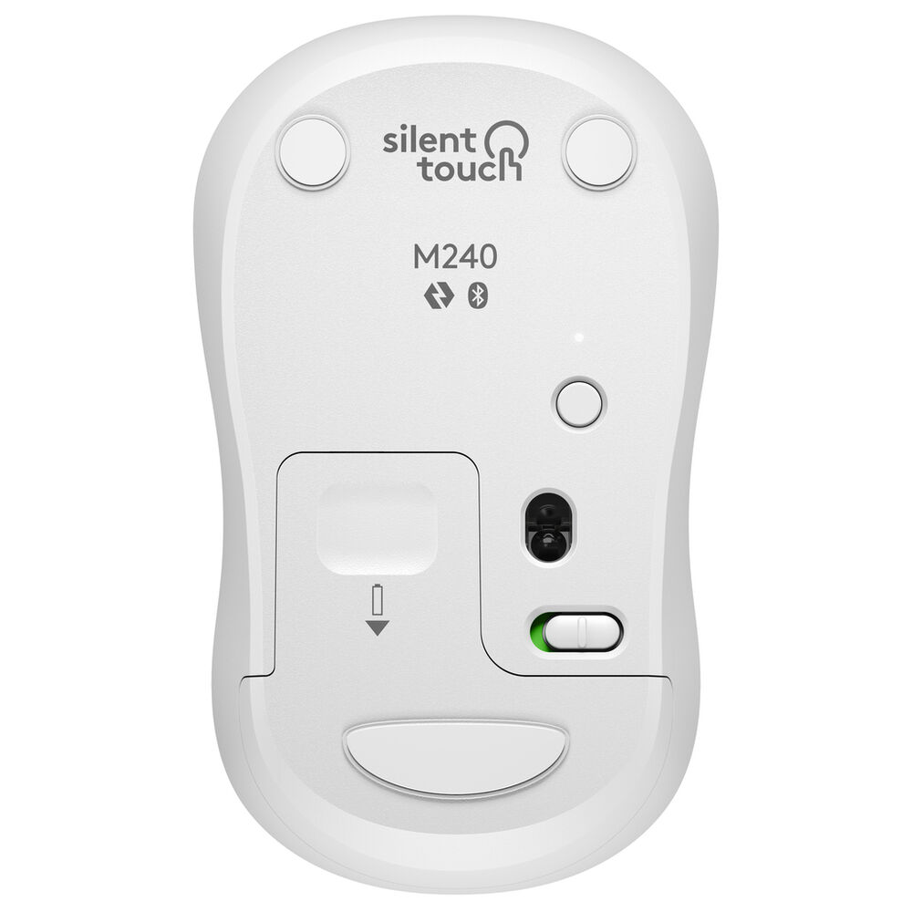 Mouse inal&aacute;mbrico  silencioso logitech m240 blanco image number 1