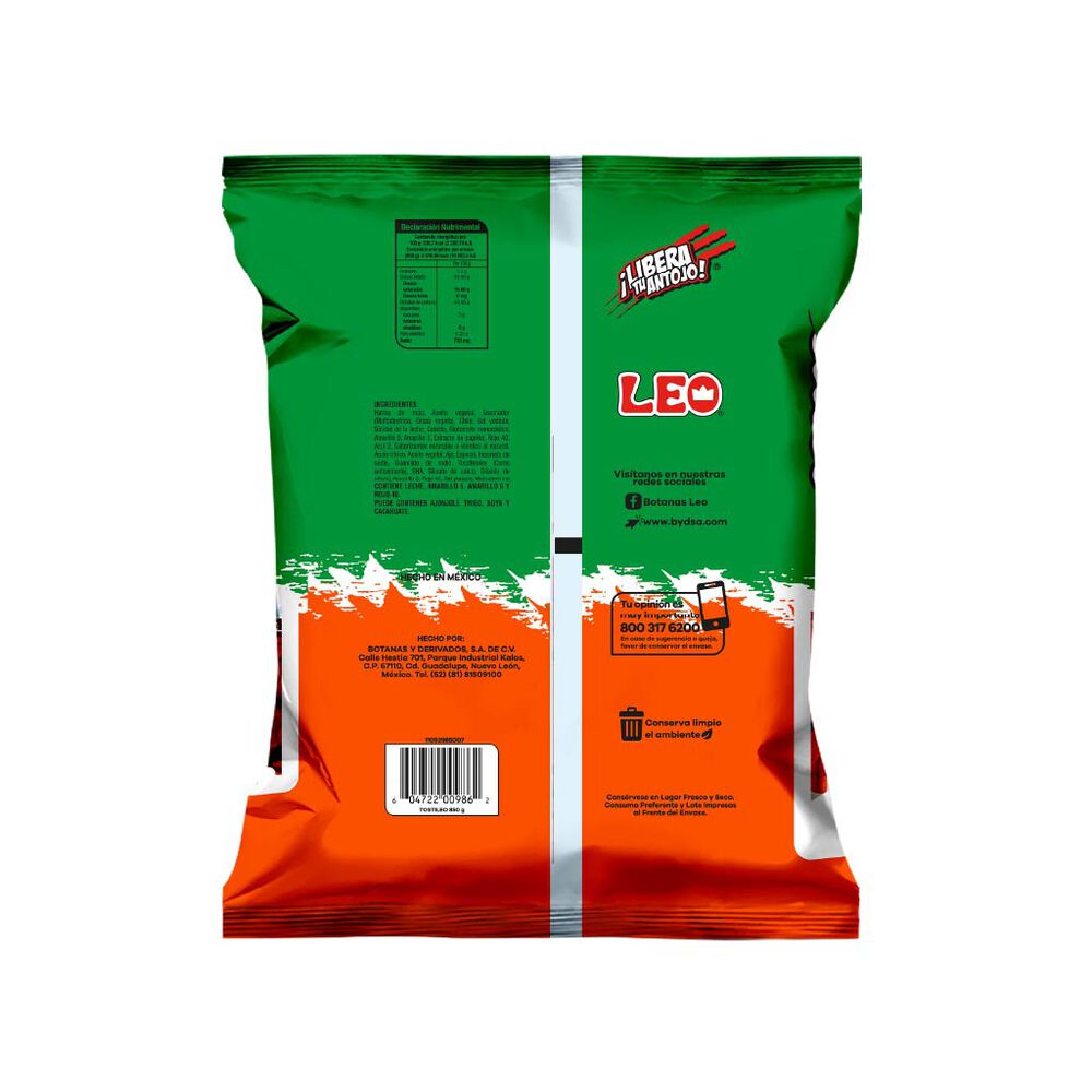 Botana de Maiz Sazonada Tostileo 850 g image number 1