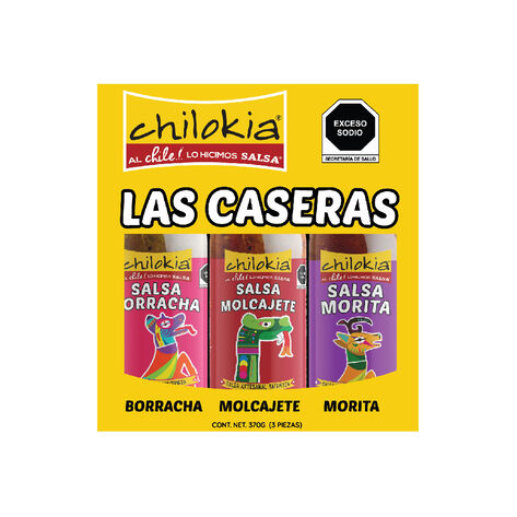 Salsas Caseras Variedad Chilokia 3/370 g
