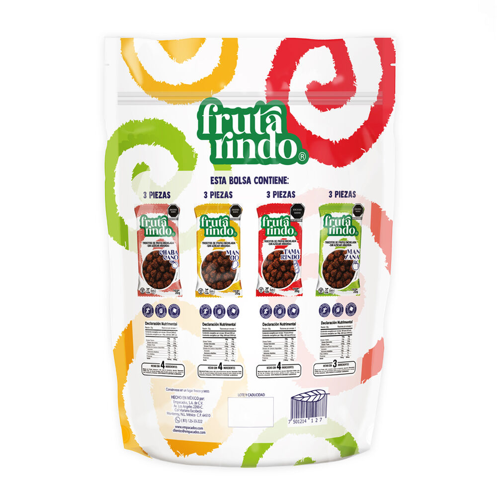 Trocitos Fruta Enchilada Frutarindo 12/35 g image number 1