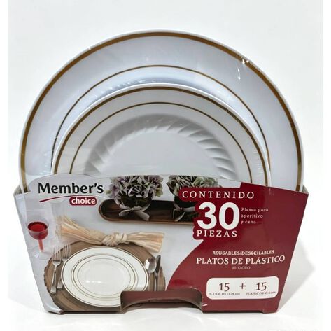 MEMBERS CHOICE PLATO TEMPORADA BLANCO 1/30 PZ