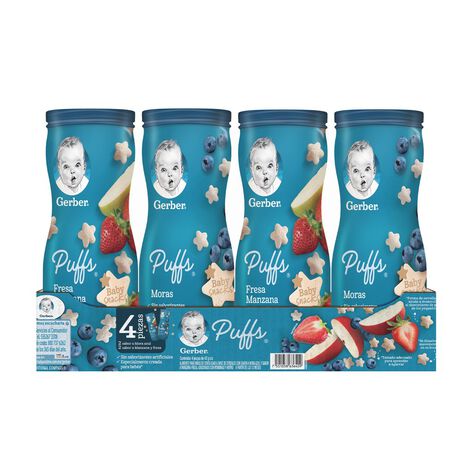 Snacks para Beb&eacute; Puffs Gerber 4/42 g