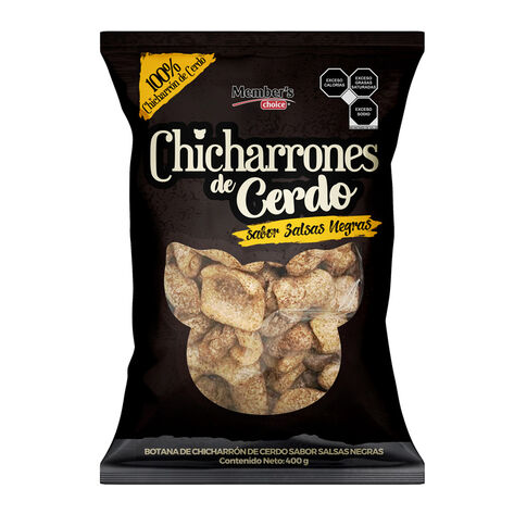 Chicharr&oacute;n de Cerdo Salsas Negras Member's Choice  400 g